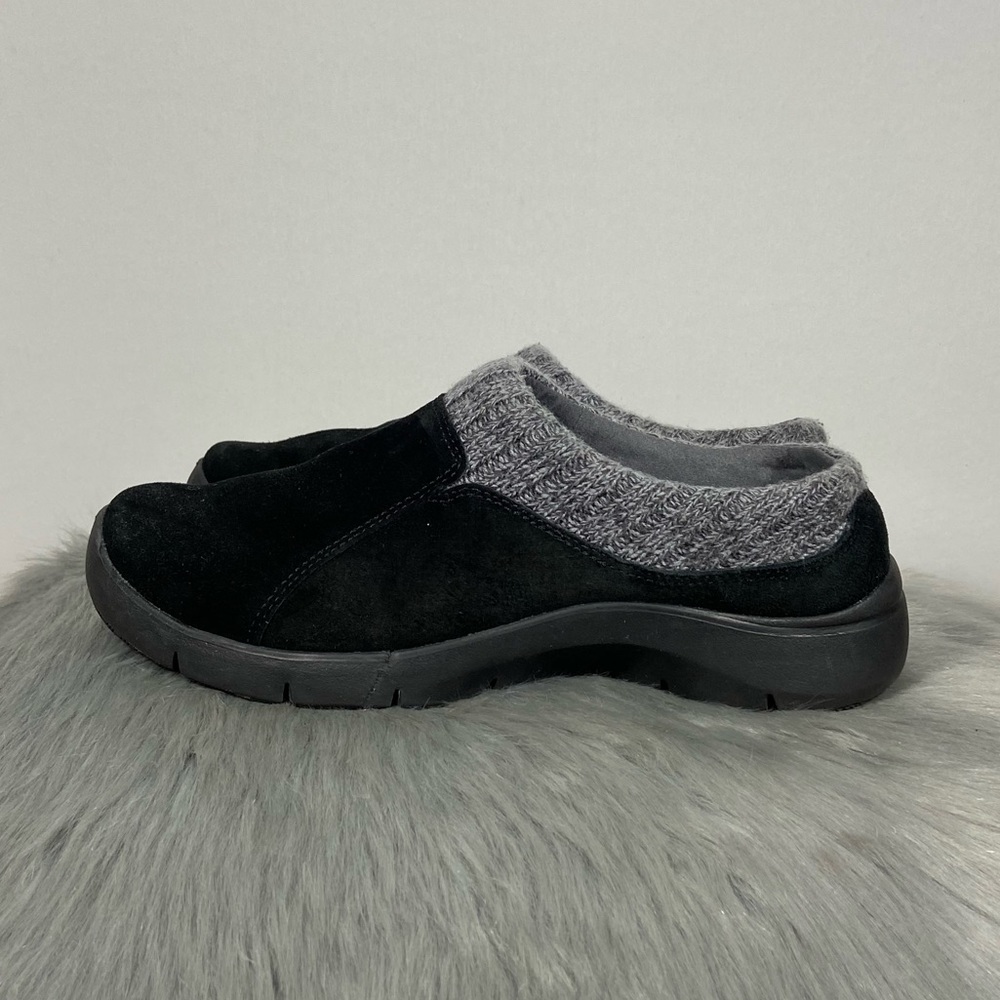Dansko Black Women Suede Clogs